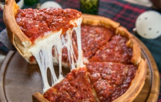 deep dish pizza